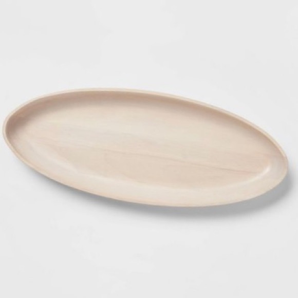 Threshold™ 25oz Rubberwood White Washed Dough Bowl - Picture 3 of 4